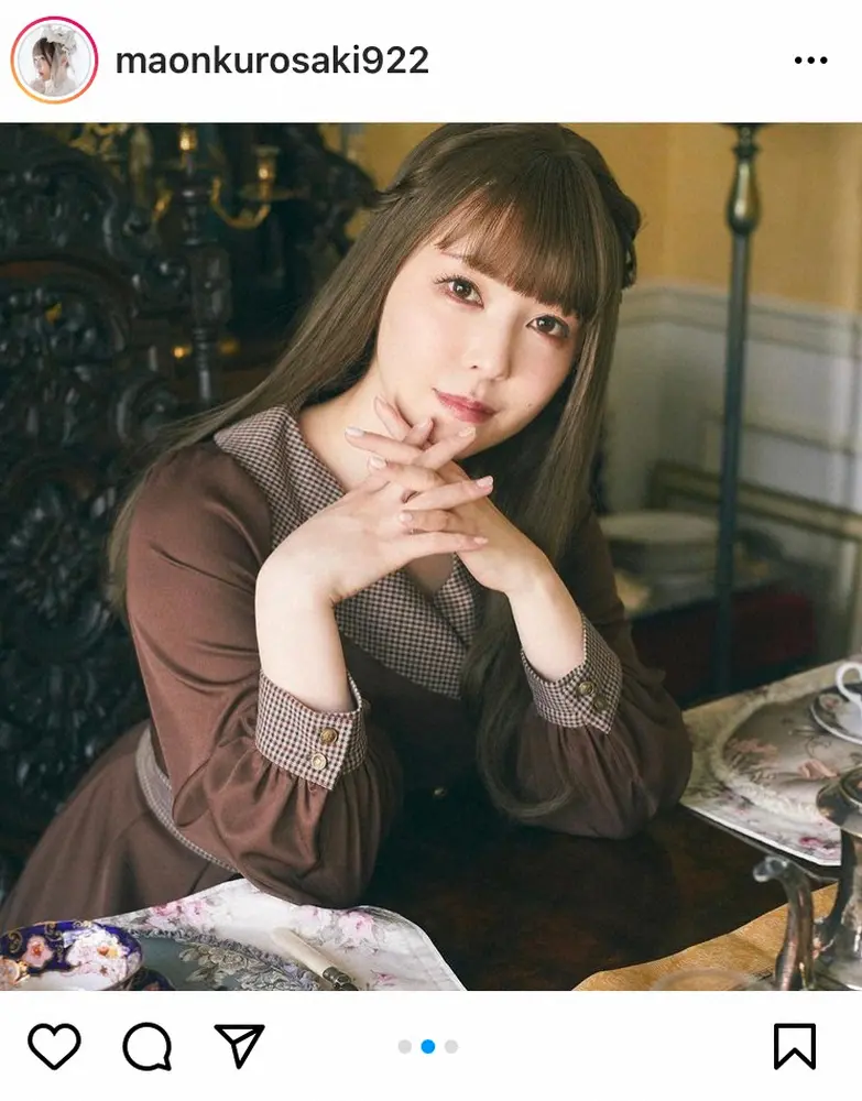 【画像・写真】黒崎真音　神田沙也加さんブランドでモデル務める　「ひとつ彼女との思い出が増えました　嬉しいです」