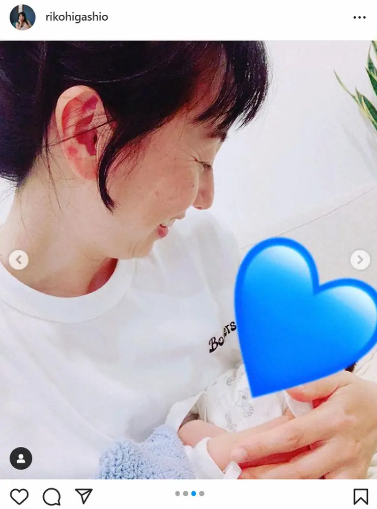 【画像・写真】東尾理子　すみれの出産「おめでとう」孫となる赤ちゃんを抱っこする様子公開　東尾修氏も登場