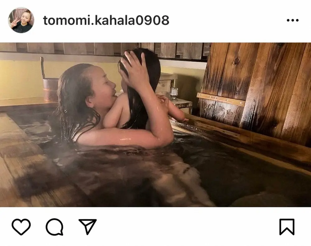 【画像・写真】華原朋美　「高年齢で妊娠した息子」ももう2歳「こうして一緒に温泉に入れるなんて　涙が出ます」