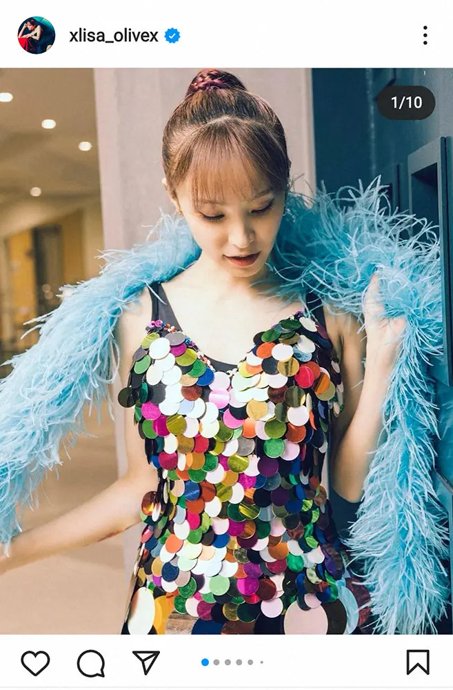 【画像・写真】LiSA「みんながアマビエって…」　“ミラーボールのような”ミニスカライブ衣装姿に「人魚みたい」