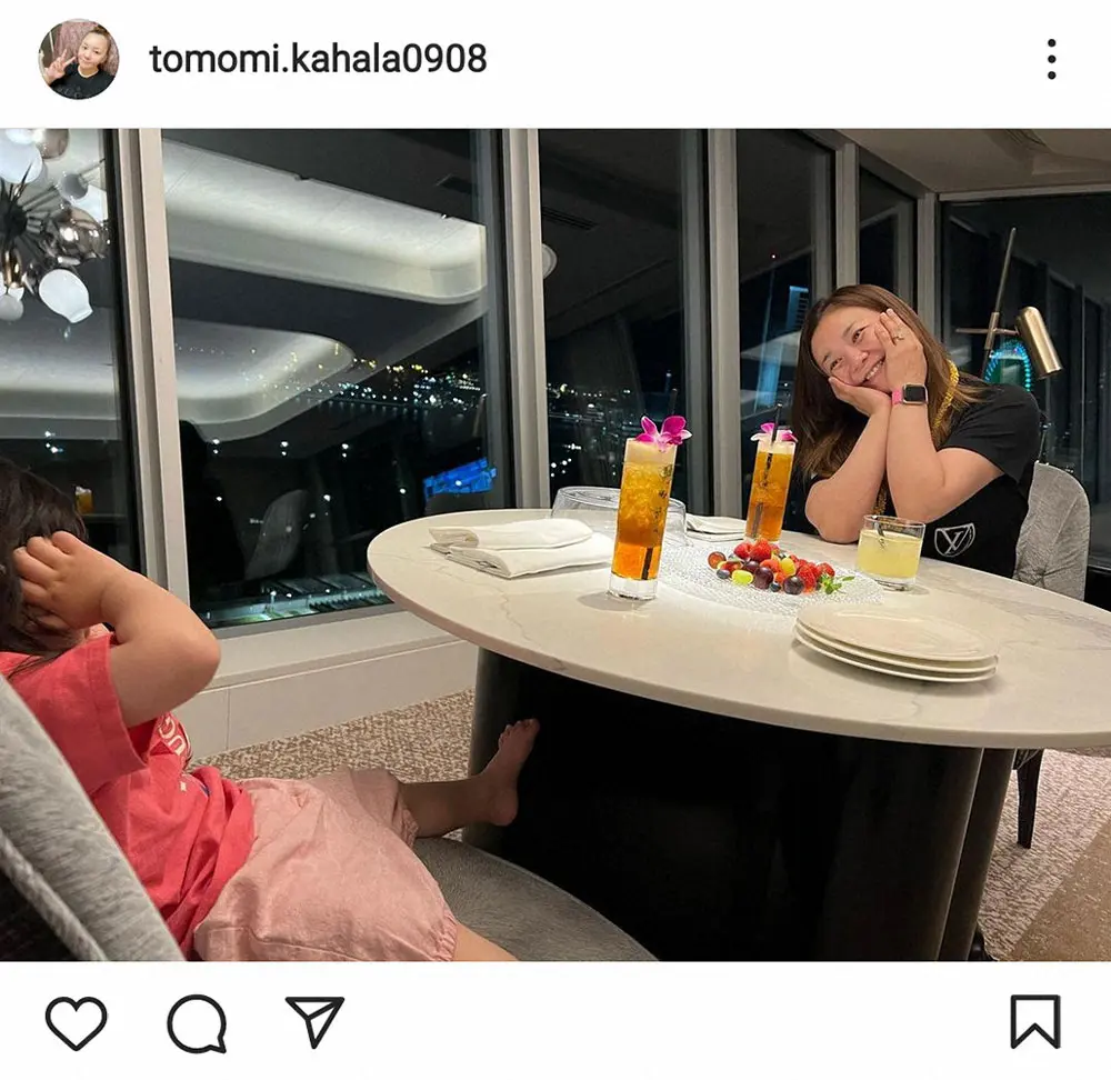 【画像・写真】華原朋美　カハラホテルのスイートルームにご機嫌「優しい主人の愛に感激です　優しい主人に感謝」