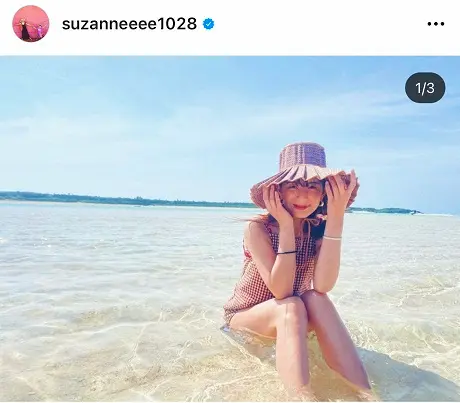 【画像・写真】スザンヌ　GW満喫　ビーチでの写真反響「まさに人魚姫」「素敵な水着」