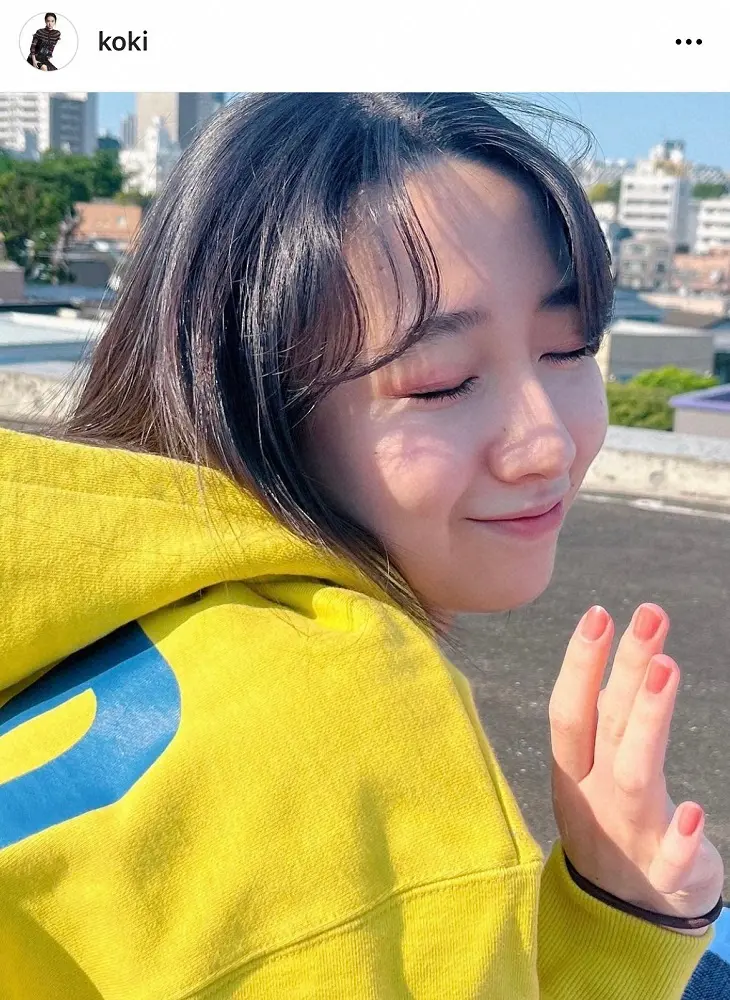 【画像・写真】Koki， 姉Cocomiのドアップ投稿「ここさんに癒されています」