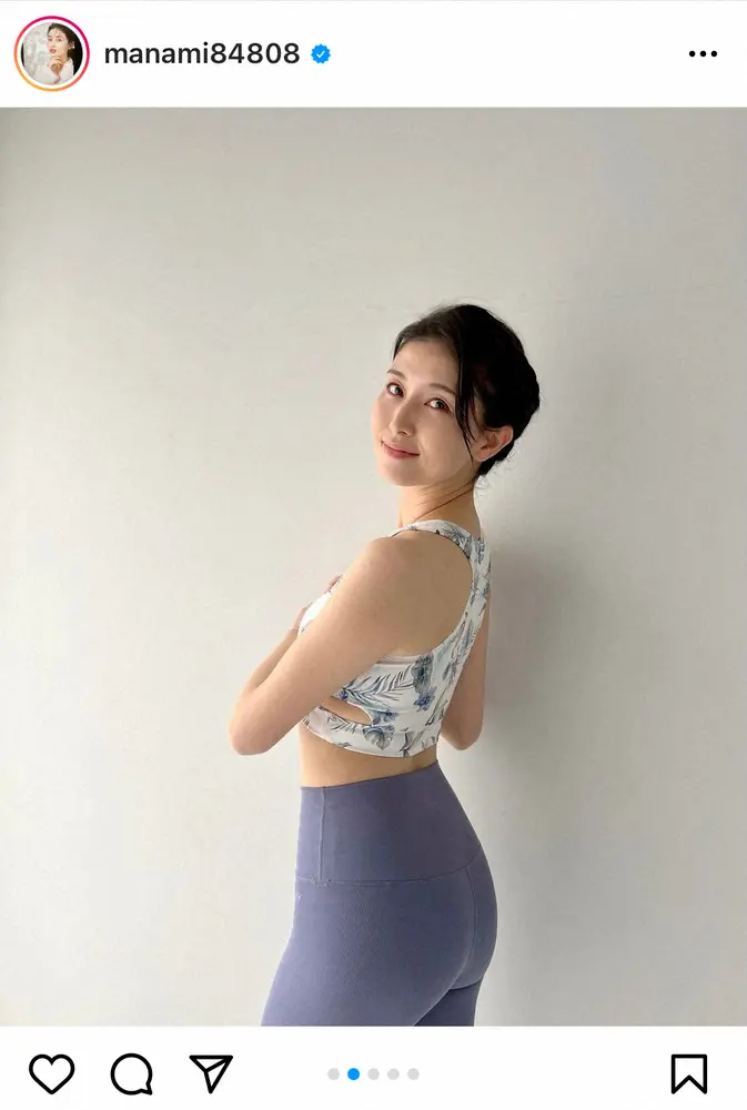 【画像・写真】橋本マナミ　トレーニングウエア姿で美ボディ披露「全てが美しい」「最高の美しさ」の声