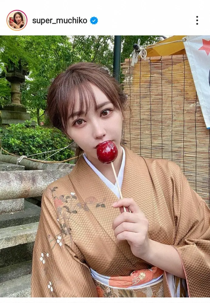 【画像・写真】てんちむ　「in　京都」美しい着物姿に「めっちゃ可愛い」「レベル高い」「涼やかなお姉さん」の声