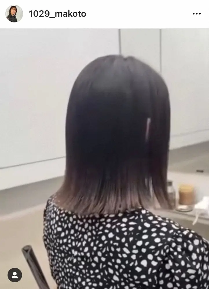 【画像・写真】元モー娘。小川麻琴　「初のツートーンスタイル」アッシュグレーの新ヘア披露「抜けてきた頃が楽しみ」
