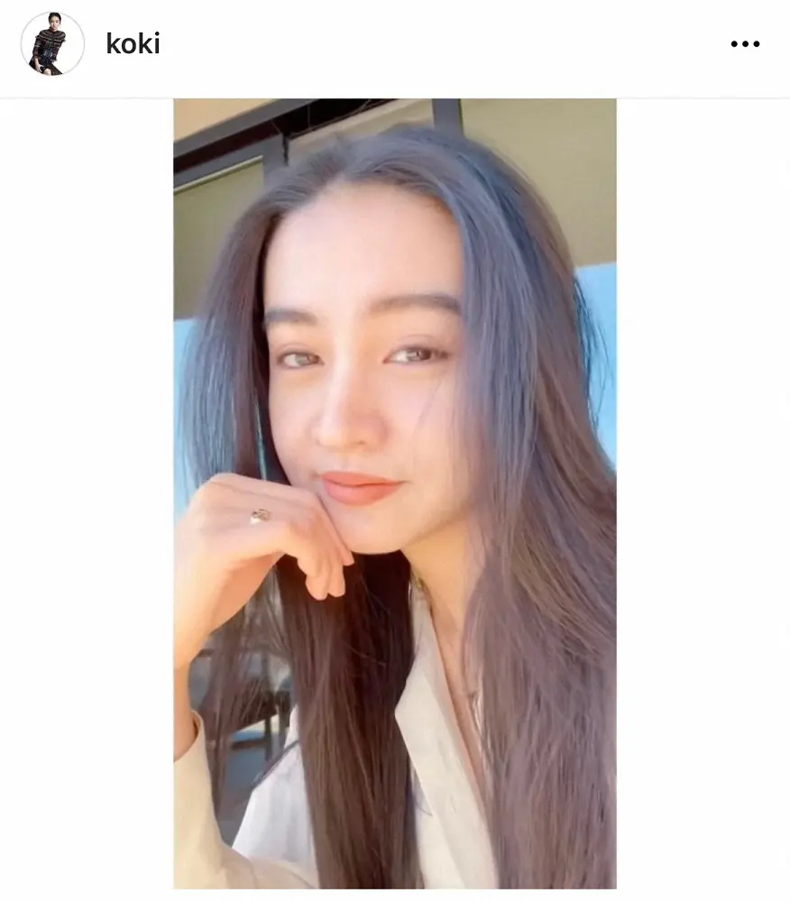 【画像・写真】Koki，工藤静香そっくりな髪かきあげショット　「キムタク似だと思ってたけど…」「いいとこどり」