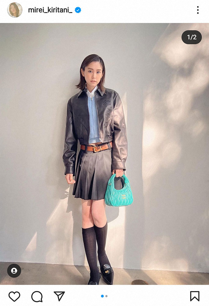 桐谷美玲 ミニスカ ハイソックス お腹チラ見せコーデに 可愛いすぎ 高校生でいける の声 スポニチ Sponichi Annex 芸能