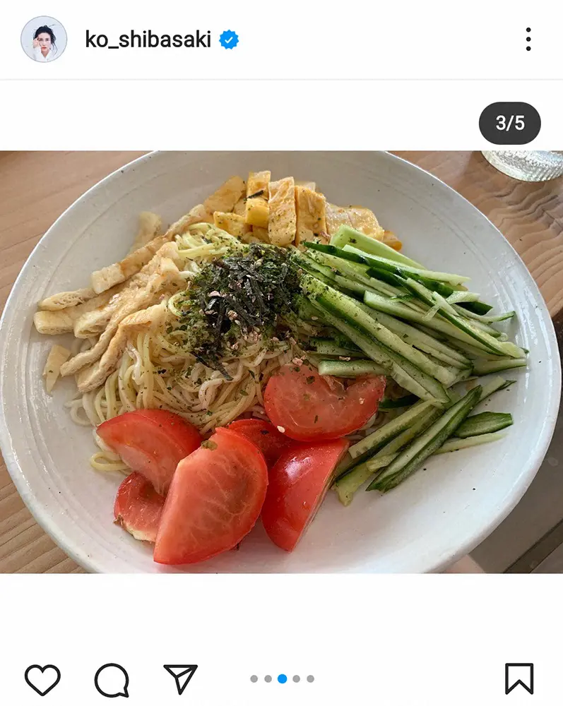 【画像・写真】柴咲コウ「プラントベース」の冷やし中華披露　「飯テロされてた」「自家製タレに心惹かれます」の声