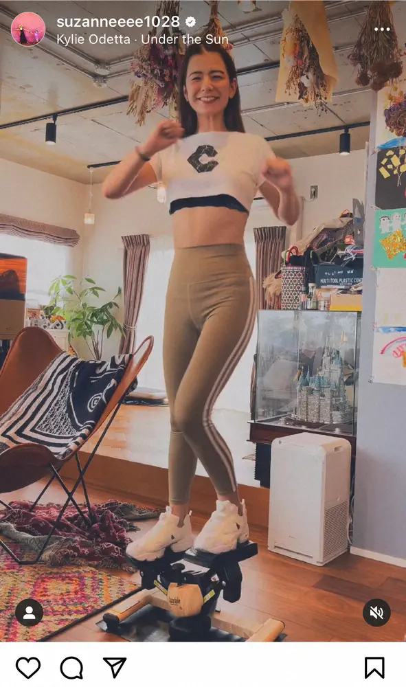 【画像・写真】スザンヌ　トレーニングウエア姿の美ボディー大胆披露　「スタイル抜群」「ますますキレイに」の声