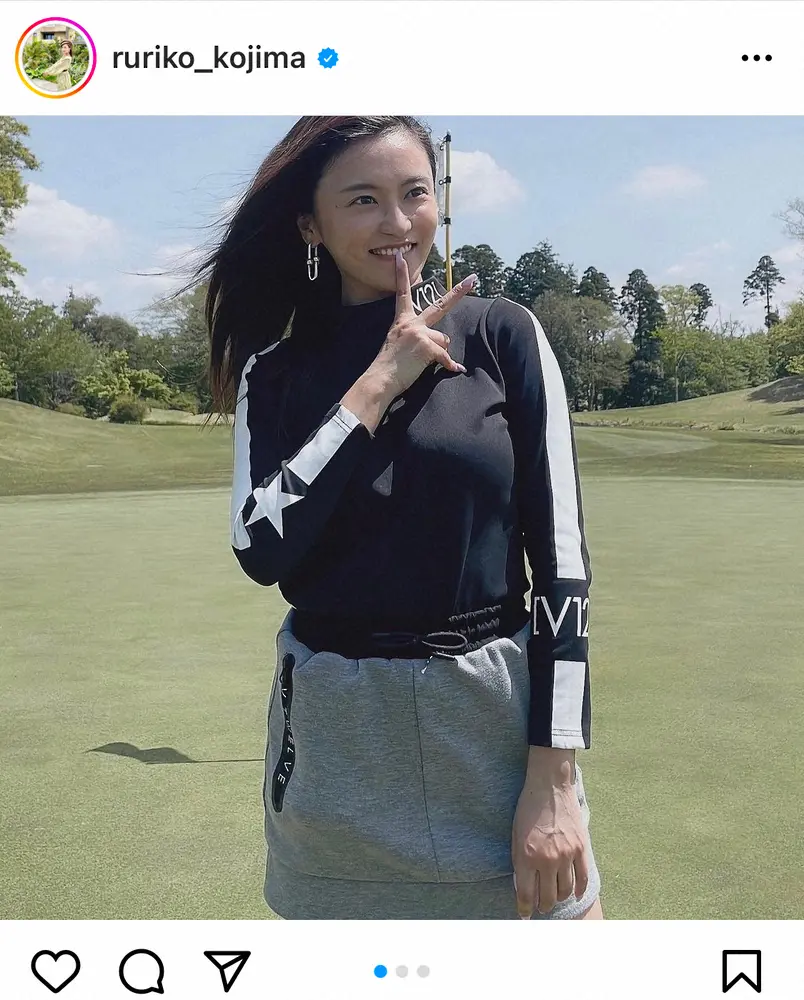 【画像・写真】小島瑠璃子　ゴルフ開始5カ月で“100切り”達成　フォロワー「すごい！早すぎる！」「努力の賜物」