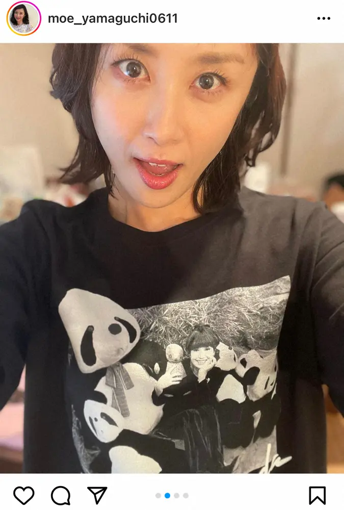 【画像・写真】山口もえ　黒柳徹子からTシャツのプレゼント　着用した姿公開に「ワオ！！トットちゃん」「ほしい」の声