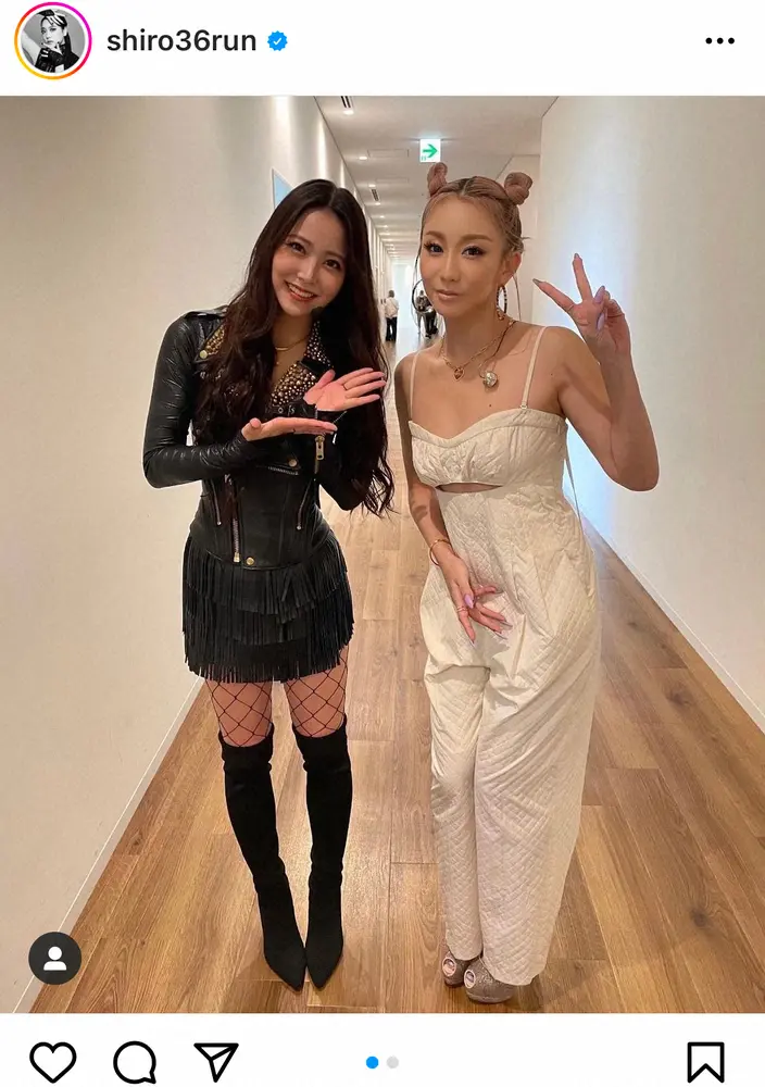 【画像・写真】元NMB白間美瑠　「憧れで大好きな」倖田來未との2ショット披露　ファン「すごい」「幸せの極みすぎ」