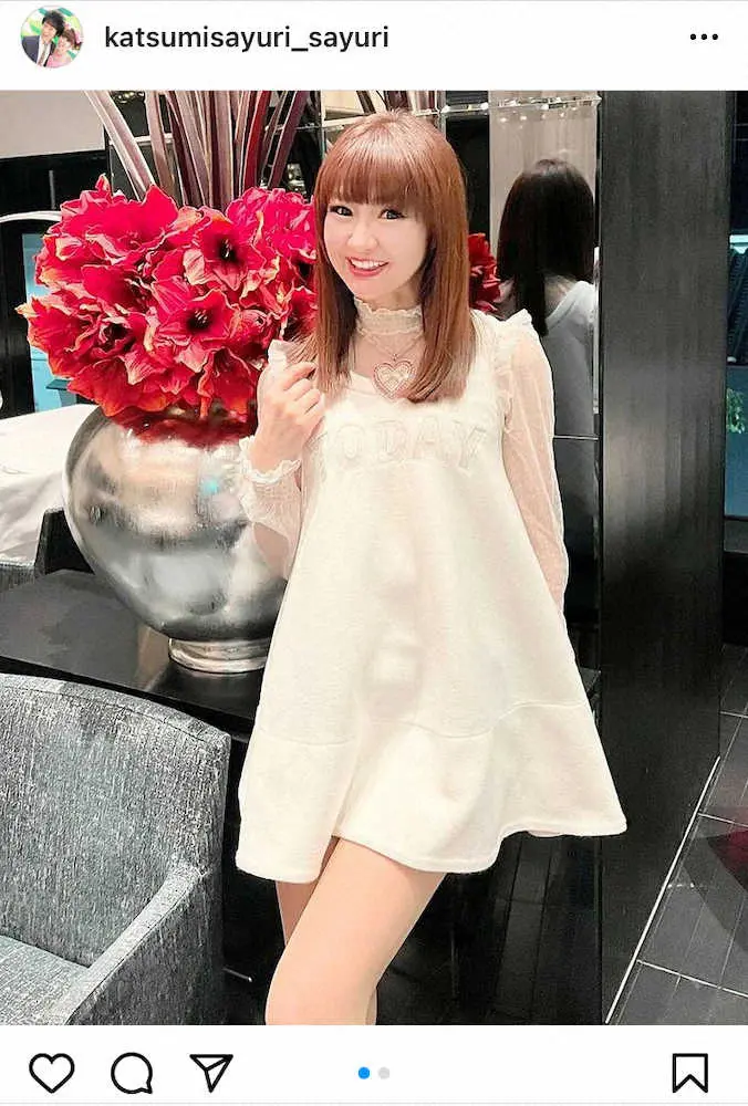 【画像・写真】「かつみ・さゆり」さゆり　サラツヤの新ヘアスタイル披露　ファンもうっとり「まるでシャンプ～のCM」