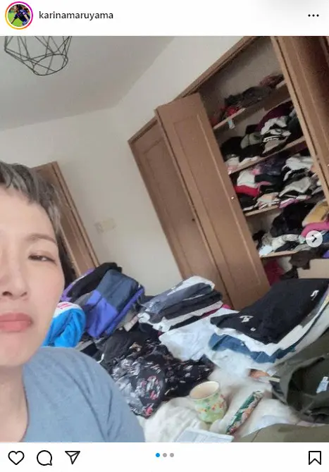 【画像・写真】丸山桂里奈　洋服の山「3時間片付け」　大量にフォロワー驚き「洋服屋さんみたい」「私も片付け苦手妻」