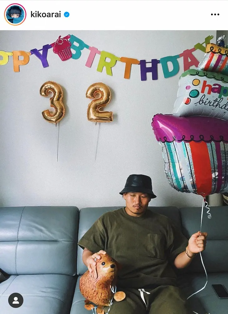 【画像・写真】新井貴子“笑わない男”稲垣啓太のおちゃめな姿を公開「これは奥様にしか撮れない」「ギャップが良い」