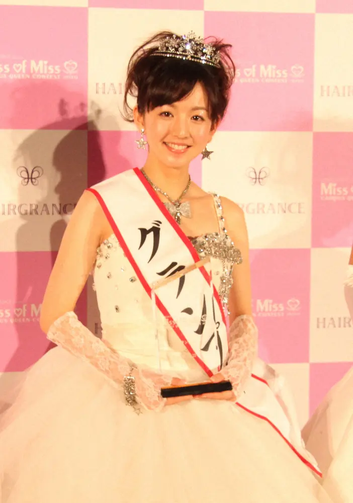「Miss of Miss Campus Queen Contest2010」でグランプリに輝いた伊藤弘美（当時、立教大）