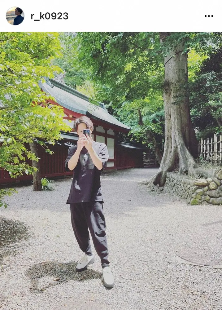 【画像・写真】木村了＆奥菜恵　夫婦で神社へ“御礼参り”　写真撮り合う様子にフォロワー「素敵なご夫婦」の声