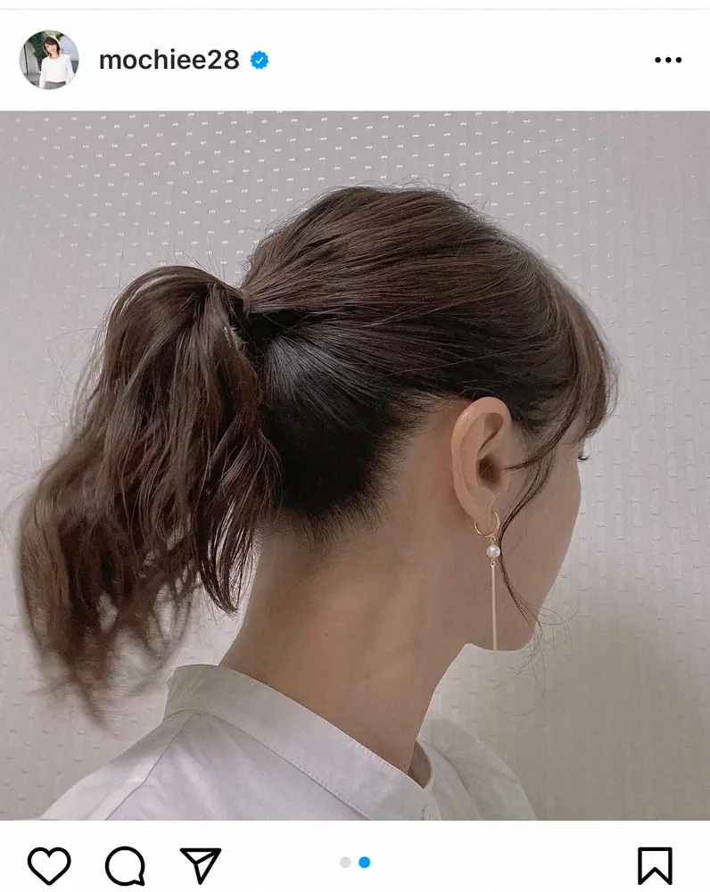 【画像・写真】望月理恵アナ　キュートなポニーテール姿披露に反響「反則級のかわいさ健在」「笑顔が眩しい」