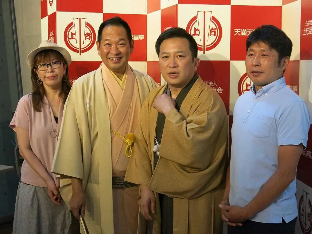 【画像・写真】桂吉弥、桂かい枝「泣ける新作落語でお客さんを泣かせます」　7月「ハナサクラクゴ」発表会見