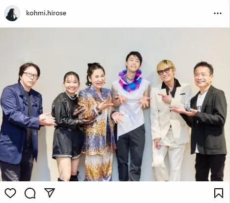 【画像・写真】広瀬香美　羽生結弦らと豪華ショット公開「ファンタジーオンアイス」参加　フォロワー「夢の2ショット」