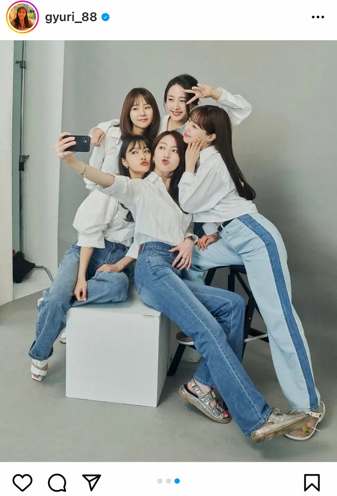 【画像・写真】KARA　15周年で元メンバーら集合したグループ写真公開　ファンから復活望む声も