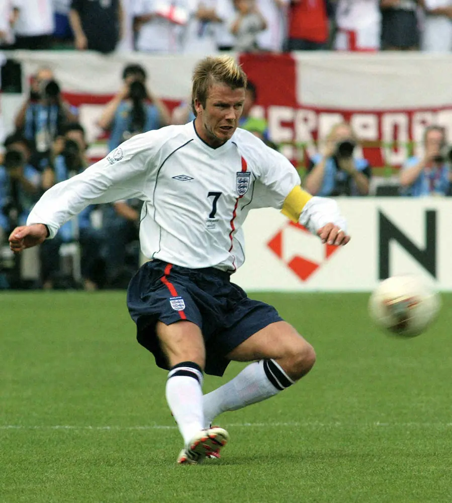 サッカー・フットサルイングランド代表 ベッカム ユニフォーム   ワールドカップ 2002