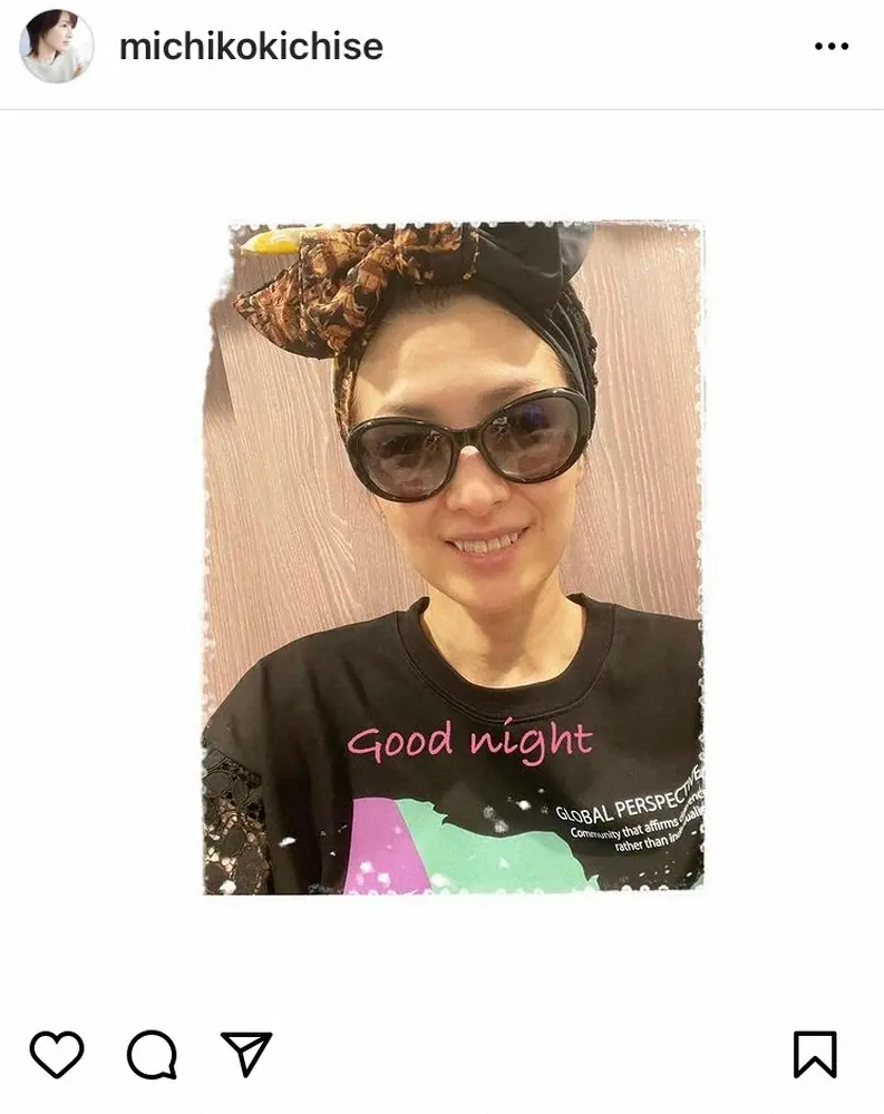 【画像・写真】吉瀬美智子　「お風呂上がりにふざけてみた」お茶目ショットに「誰か分からなかった」「スッピンですか？」