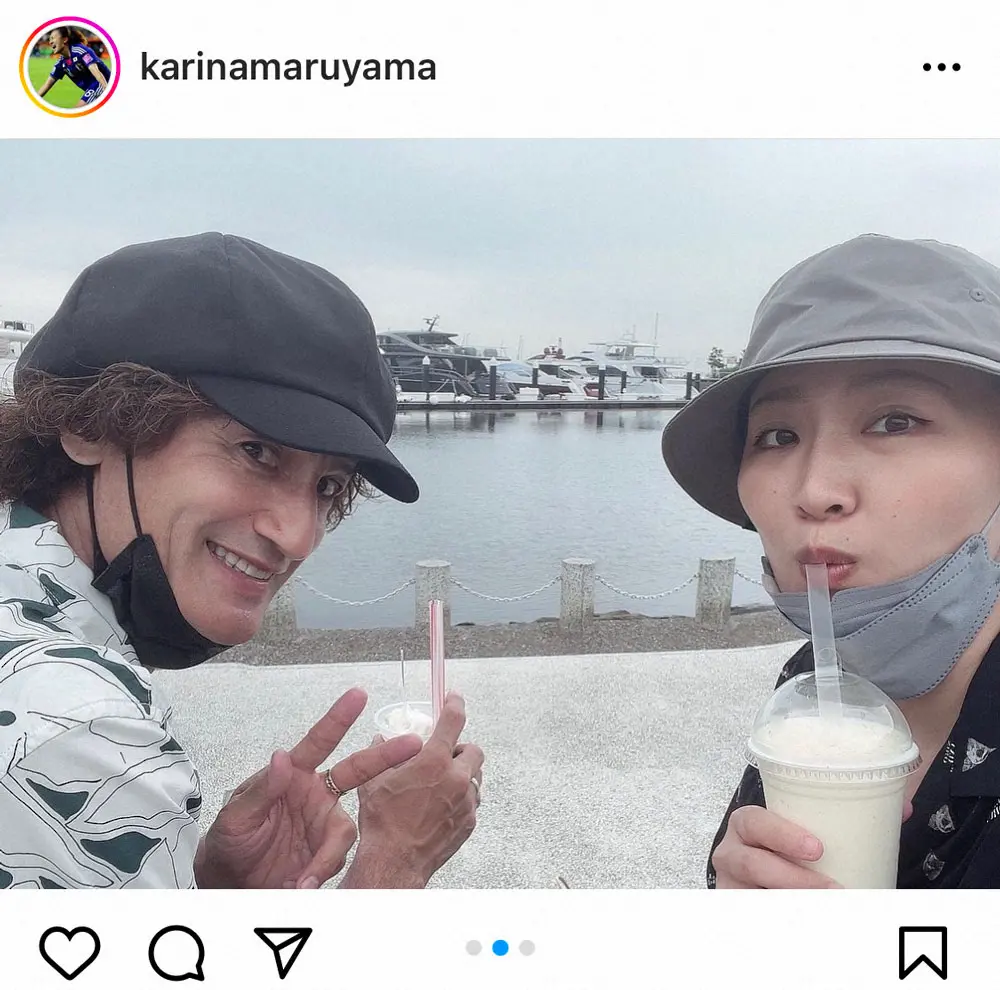 【画像・写真】丸山桂里奈　夫・本並健治氏の58歳誕生日祝う　「ゆっくりゆっくりただ歩くだけでも幸せを感じてま～す」