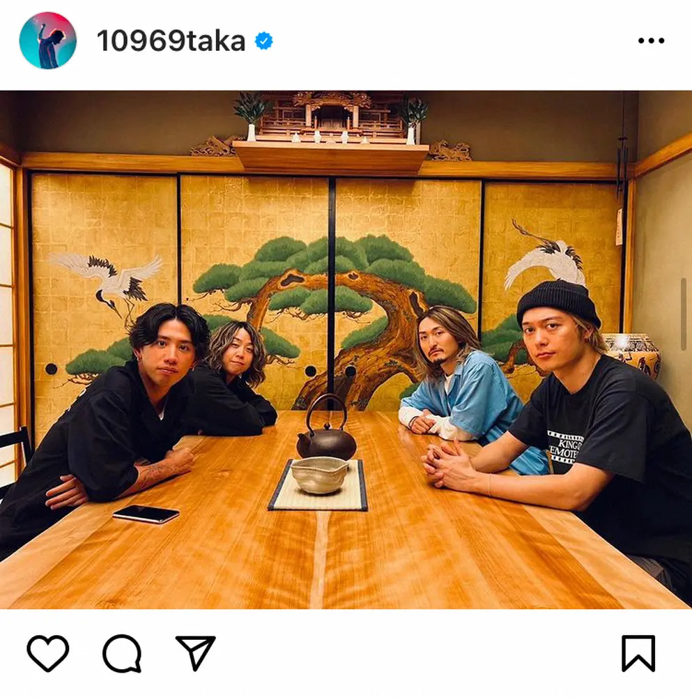 One Ok Rock Taka公式インスタグラム taka から スポニチ Sponichi Annex 芸能