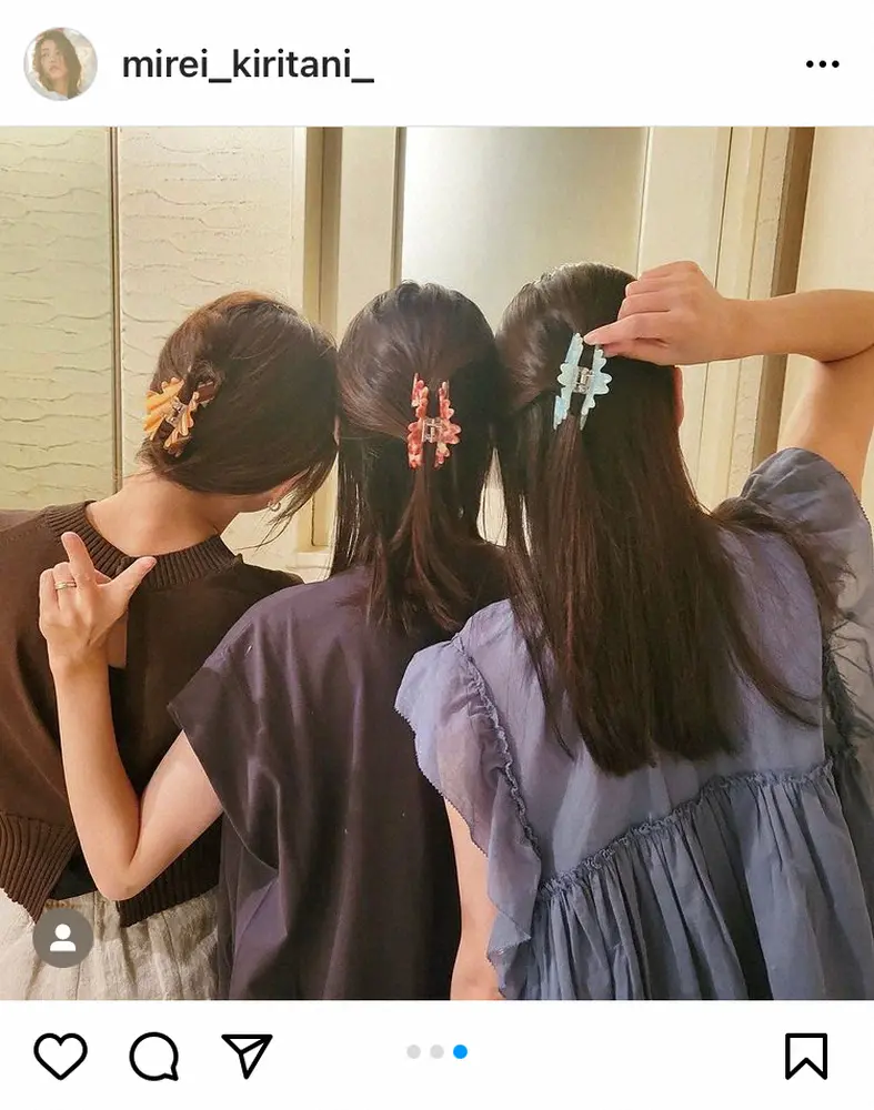 【画像・写真】桐谷美玲　佐藤ありさ＆大政絢との“猫目三姉妹”ショットにファン歓喜「美しすぎる」「目の保養」