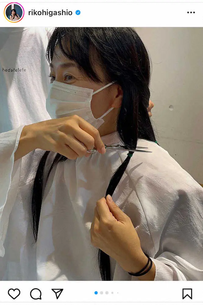 【画像・写真】東尾理子　ヘアドネーション活動に参加　「そんな社会になってほしい」自らの思いもつづる