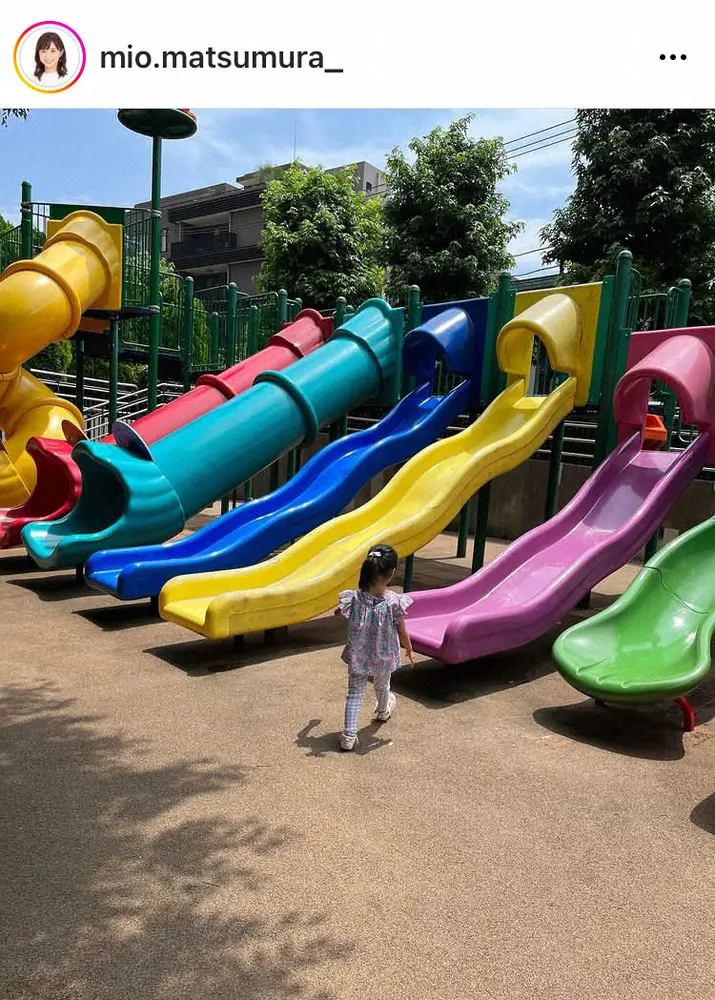 【画像・写真】フジ松村未央アナ　「ピースして」3歳長女撮影のとっておき1枚公開「最高の専属カメラマン」「見事です」