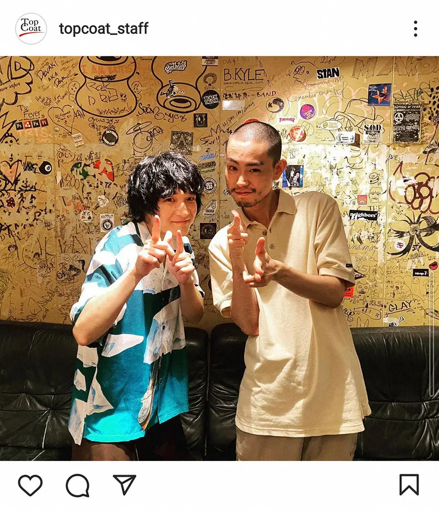 【画像・写真】菅田将暉　10周年迎えた石崎ひゅーい祝福　丸刈り＆ひげのワイルドな姿に「大人の男感出て来てる」の声