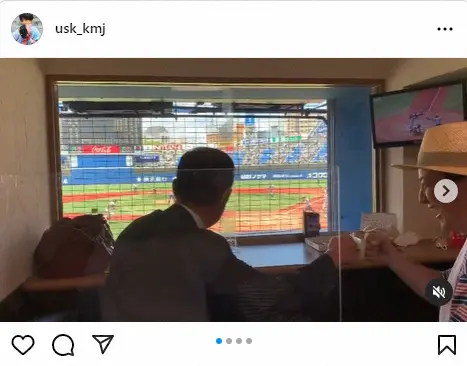 【画像・写真】上地雄輔　母校・横浜劇的サヨナラで甲子園！恩師・渡辺元智氏と現地で見届ける　歓喜のグータッチ