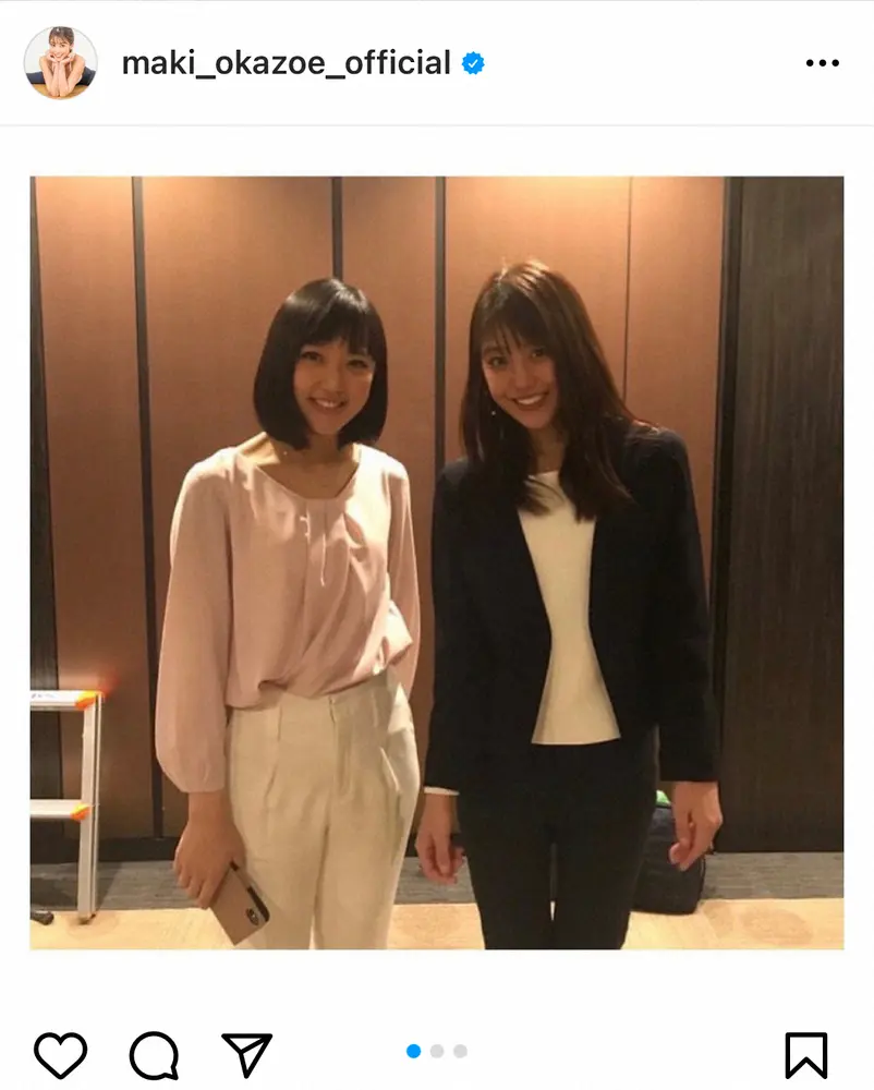 【画像・写真】岡副麻希　竹内由恵アナとの懐かし2ショット公開に「最強コンビ」「美女お二人っ！」の声