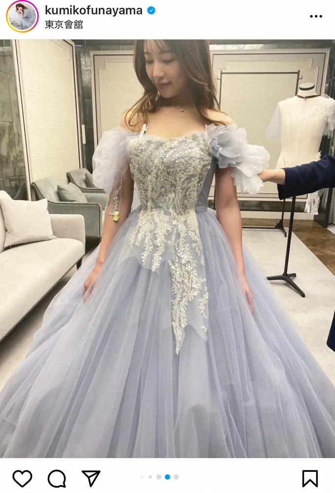 【画像・写真】舟山久美子　オーダーメイドのウェディングドレス公開　制作のこだわり語る「妥協せずに作った1着」