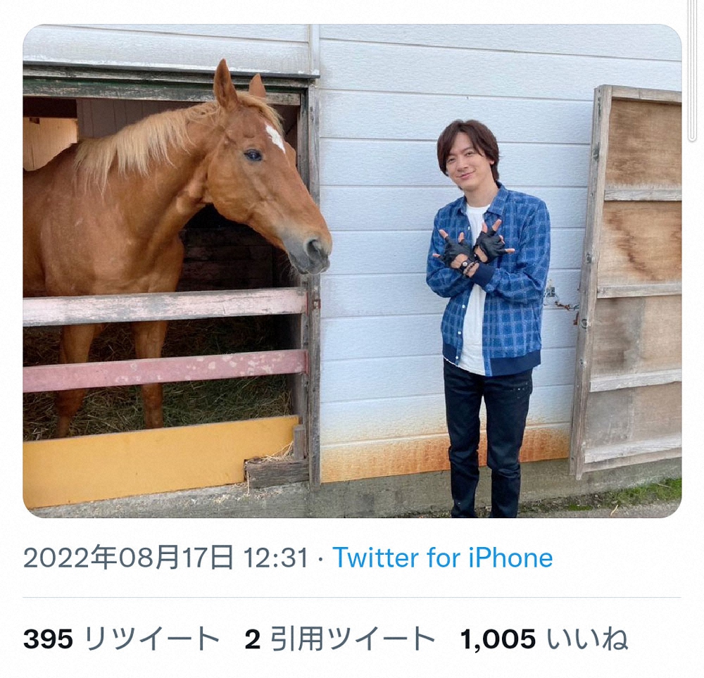 Daigo タイキシャトル追悼 なんと2週間くらい前に会えました 偉大な名馬でした ありがとう スポニチ Sponichi Annex 芸能