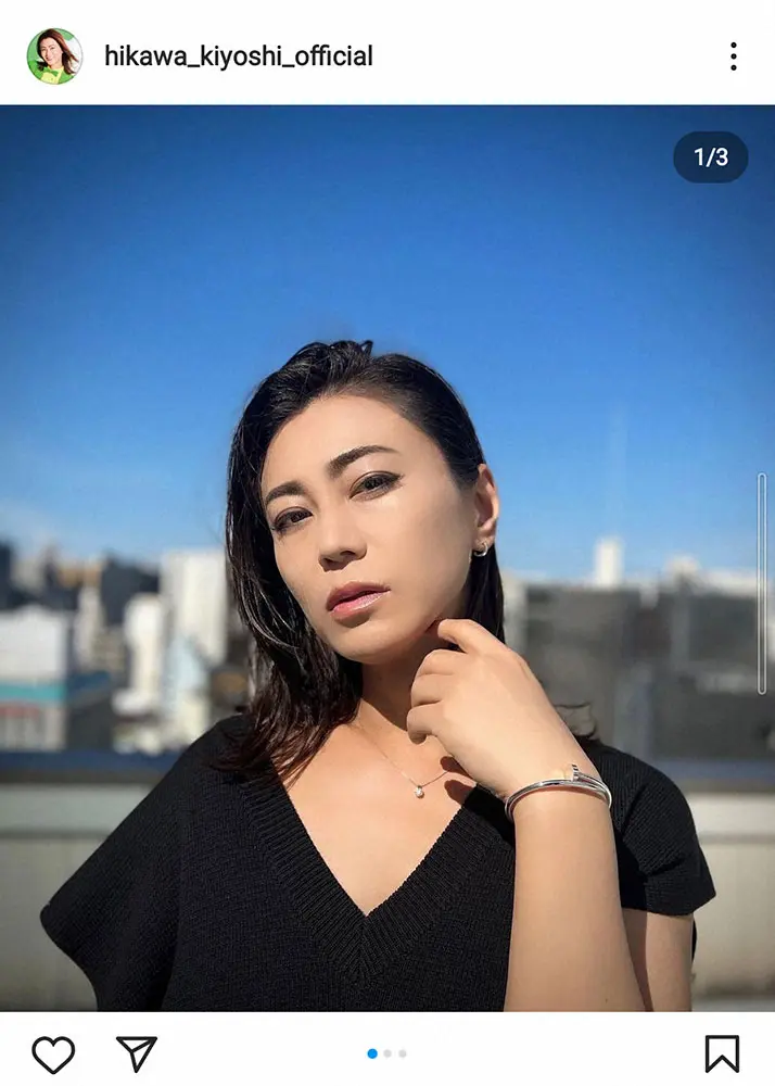 【画像・写真】氷川きよし「セットアップ以外は勝てん！」コーデ披露　屋上で撮影も「高いとこはホントすかん」