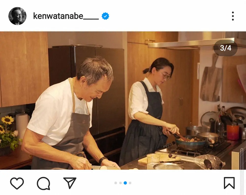 【画像・写真】渡辺謙　渡仏表明の長女・杏と動画で共演「少し気恥ずかしかった」餞別に心づくしの野菜持参