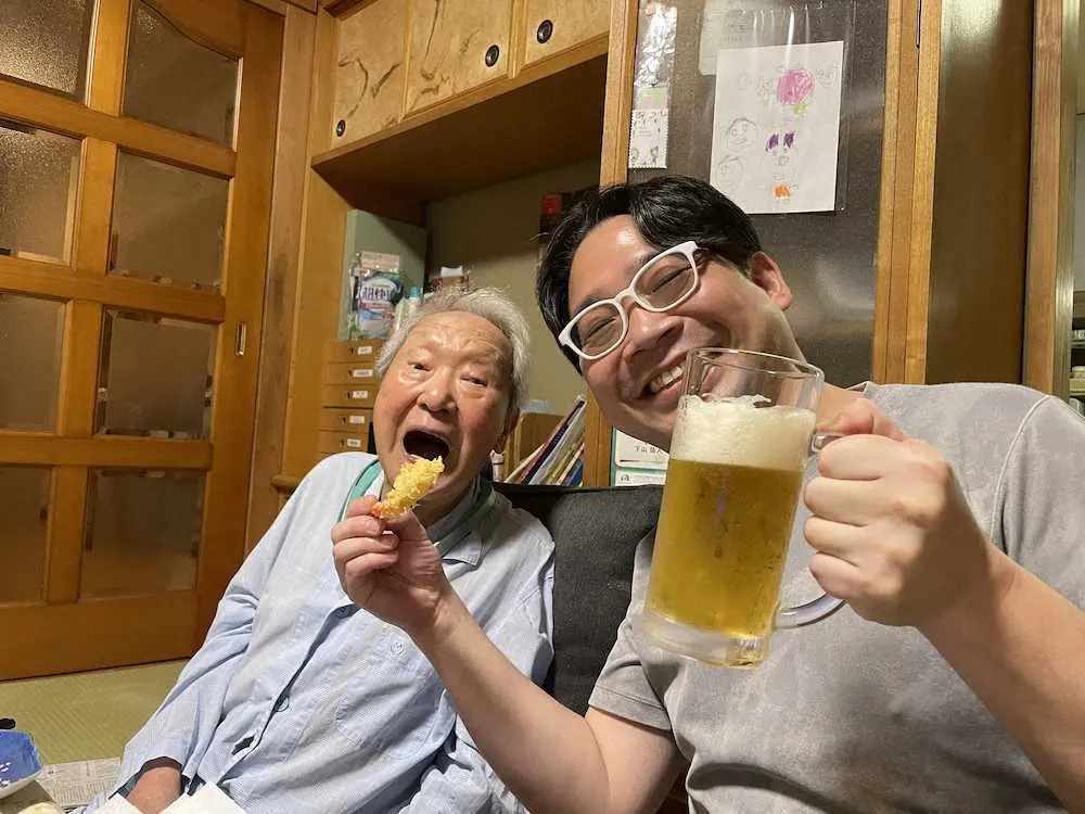 【画像・写真】金翁さん孫・遊次「恩返し」誓う　死去から一夜明け