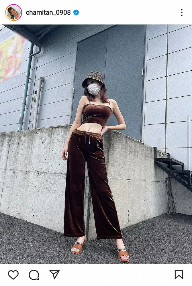 ゆうちゃみ（古川優奈）公式インスタグラム（＠chamitan_0908）から - スポニチ Sponichi Annex 芸能