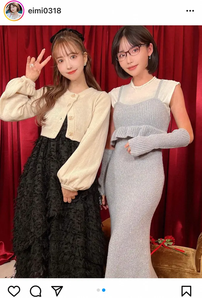 【画像・写真】深田えいみ　三上悠亜との“最強”2ショット披露に反響「まじ神コラボ」「中々見れない」の声