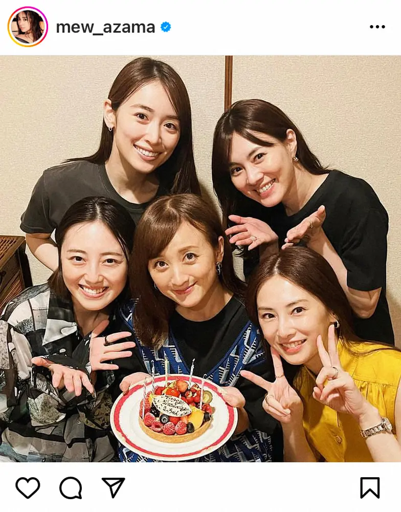【画像・写真】安座間美優　セーラー戦士での北川景子の誕生日会ショット披露「尊すぎます」「この絆素晴らしい」の声
