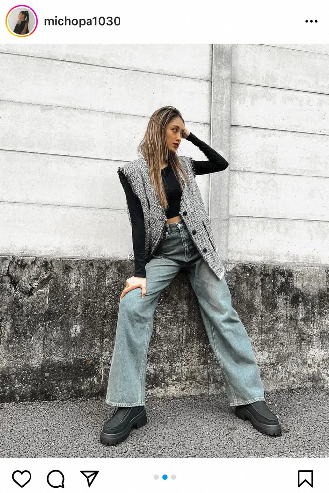【画像・写真】みちょぱ　急に引っ張り出したとは思えない!?秋服コーデ披露「ハンパないカッコよさ」「憧れすぎる」の声