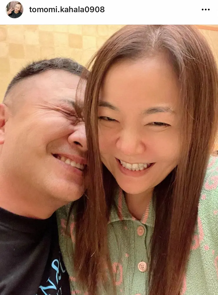 【画像・写真】華原朋美　夫と顔を寄せ合うラブラブショット公開「次けんかしたら、この写真消しちゃうからねーだ」