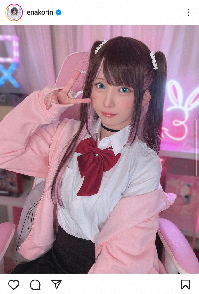 えなこ 「ぶいすぽっ！」花芽なずなのコスプレ披露に「超絶美人 