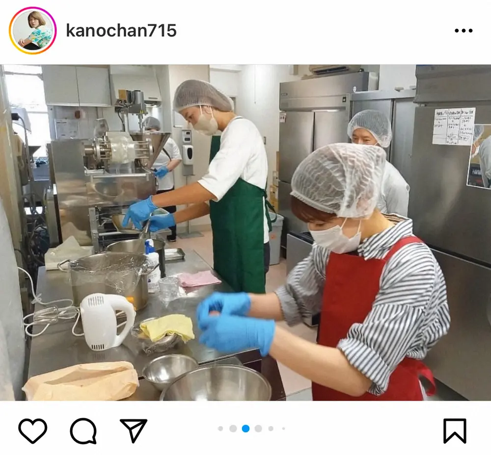 【画像・写真】狩野舞子さん“元野獣”松本薫さんのアイスクリーム店で職業体験「自分たちで作ったアイスはまた格別」