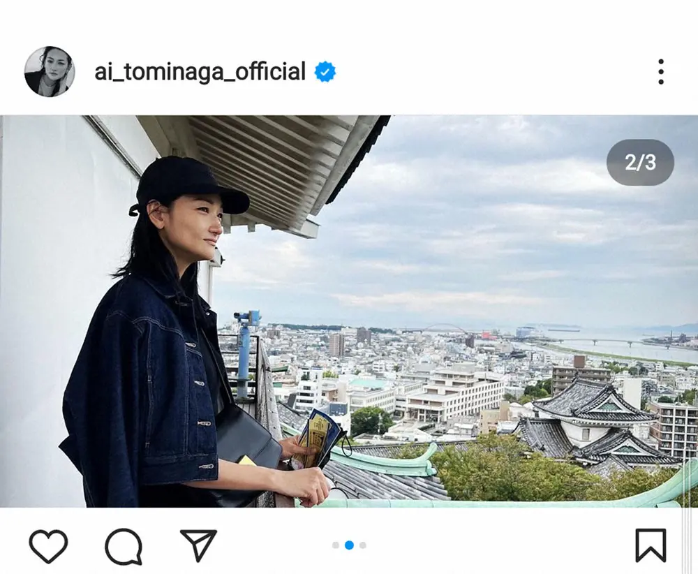 【画像・写真】「大奥」で徳川吉宗役演じる冨永愛　和歌山城訪問に「お城が良くお似合い」などの声