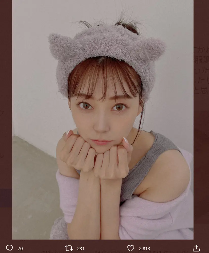 【画像・写真】みるきー　全力の変顔ショット公開　「変顔レア」「どうしたの」「流石NMB」の声